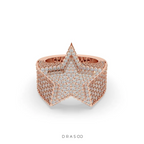 SHINING STAR PAVÉ STATEMENT RING