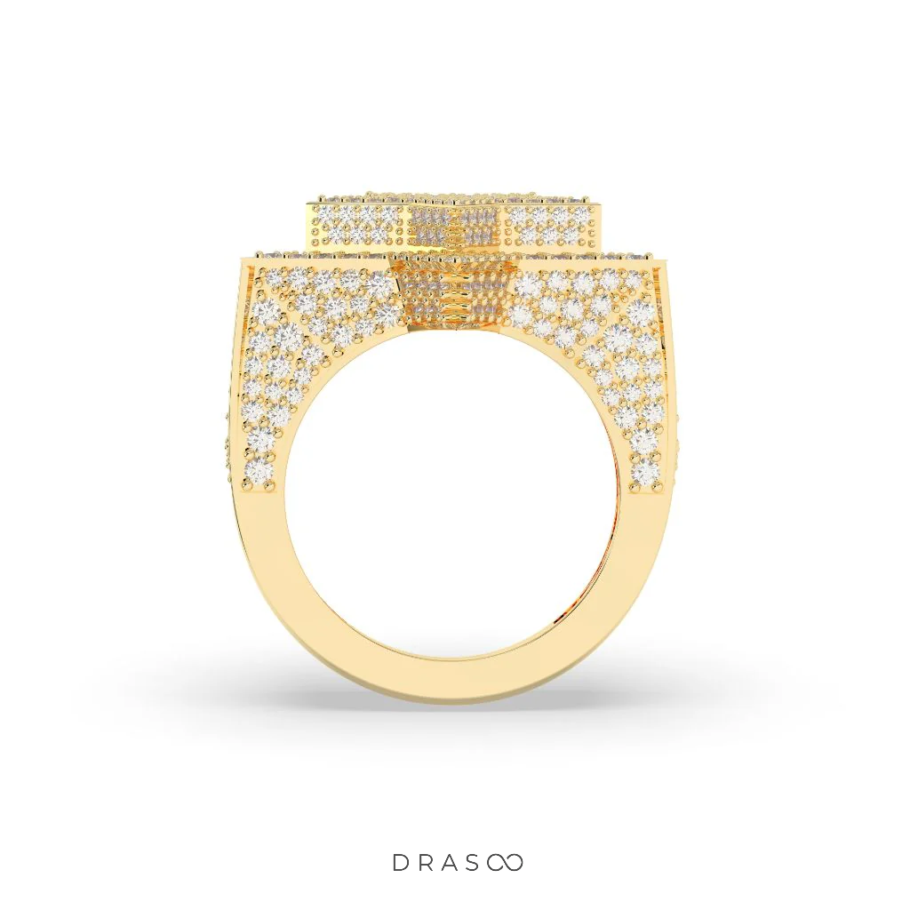 SHINING STAR PAVÉ STATEMENT RING