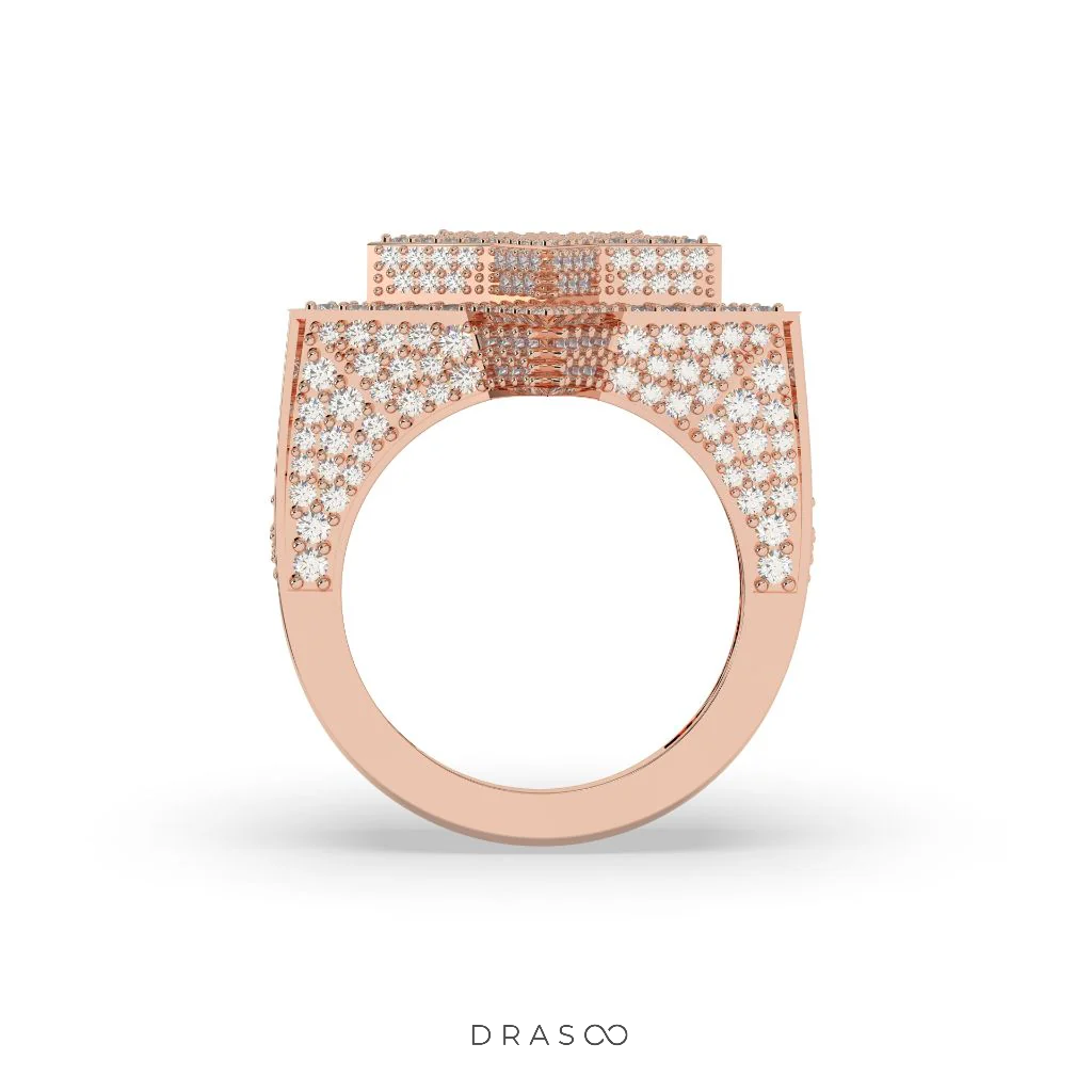 SHINING STAR PAVÉ STATEMENT RING