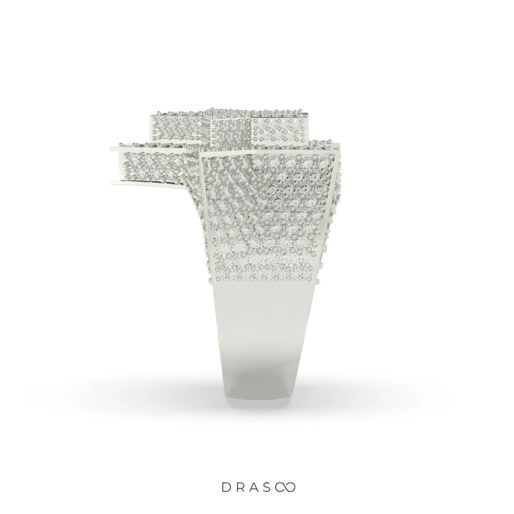 SHINING STAR PAVÉ STATEMENT RING