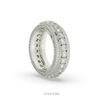 SPARKLING FULL DIAMOND WEDDING BAND