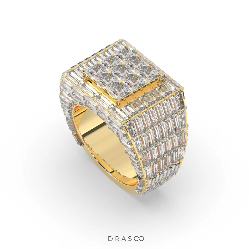 SQUARE ICE LUXURY POWER RING