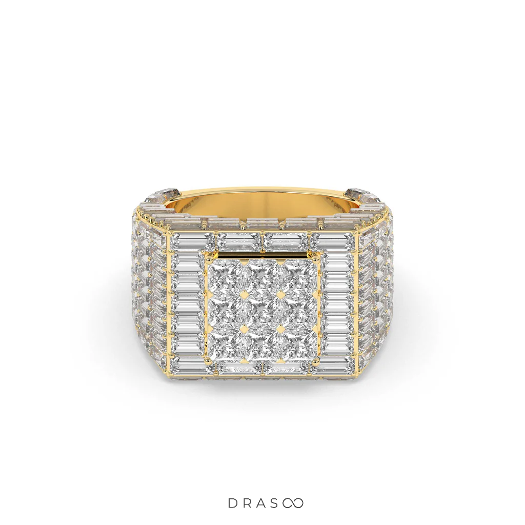 SQUARE ICE LUXURY POWER RING