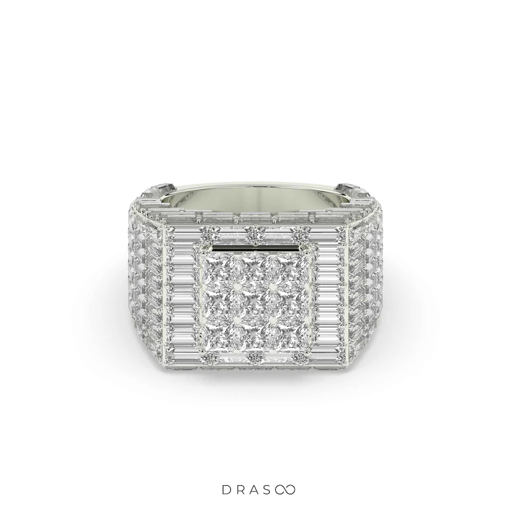 SQUARE ICE LUXURY POWER RING