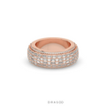 WIDE LUXURY DIAMOND POWER BAND