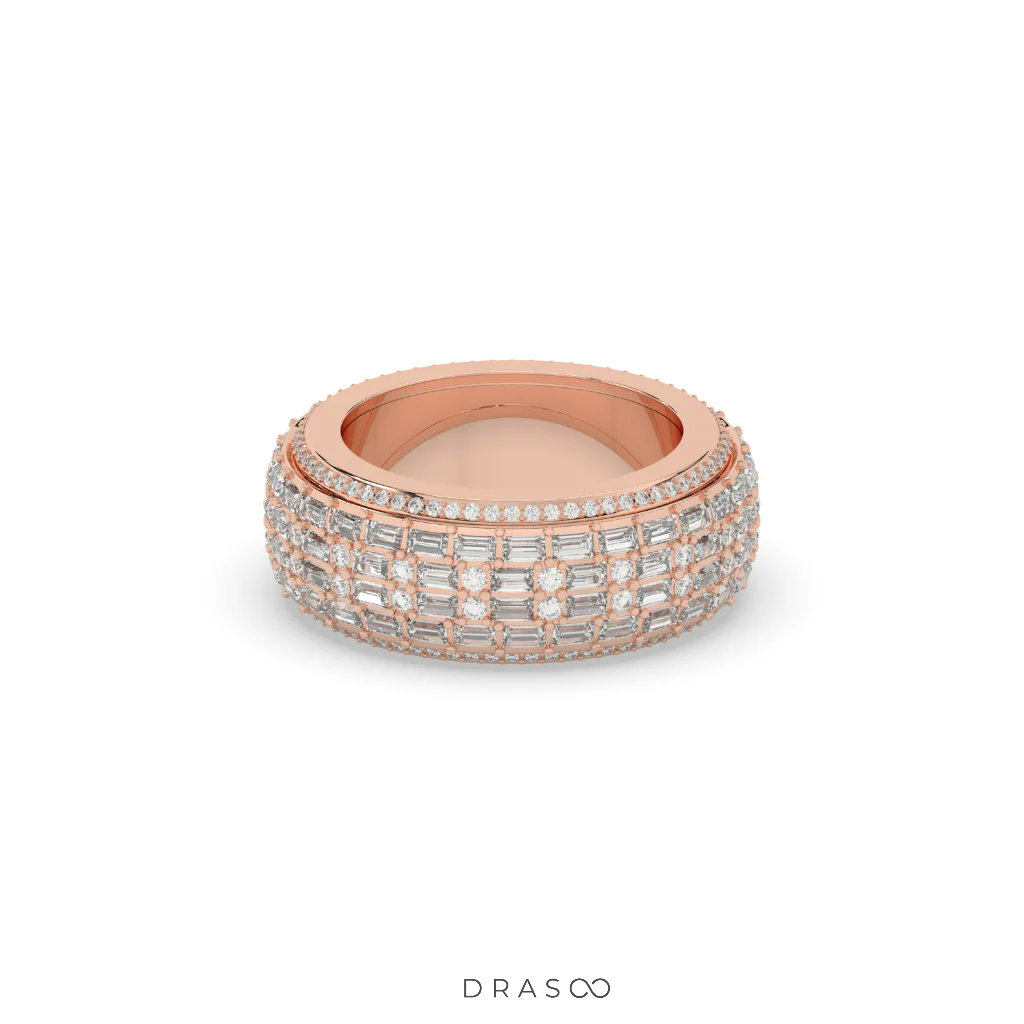 WIDE LUXURY DIAMOND POWER BAND