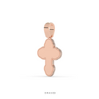DIAMOND PAVÉ ROUNDED CROSS PENDANT