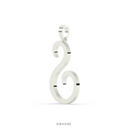 ICED OUT INITIAL DIAMOND PENDANT