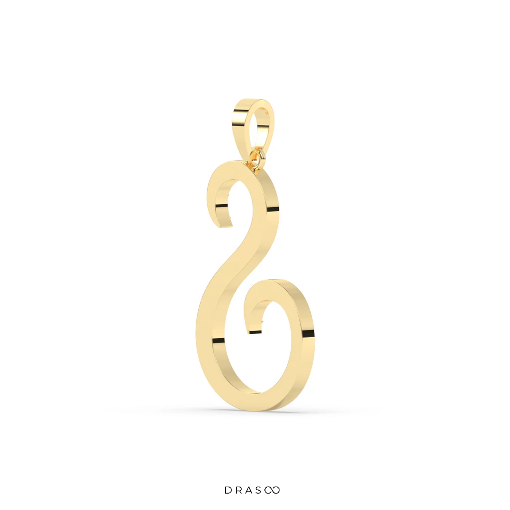 ICED OUT INITIAL DIAMOND PENDANT