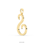 ICED OUT INITIAL DIAMOND PENDANT