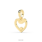 DIAMOND EMBRACE OPEN HEART PENDANT