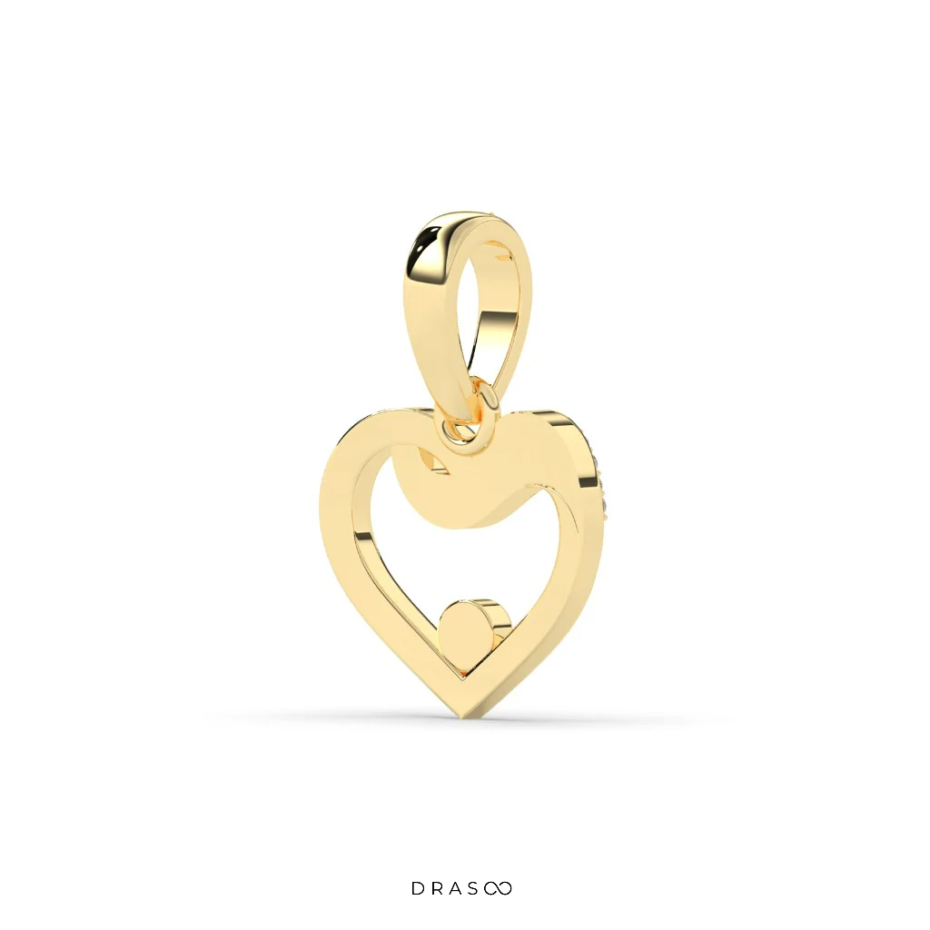 DIAMOND EMBRACE OPEN HEART PENDANT