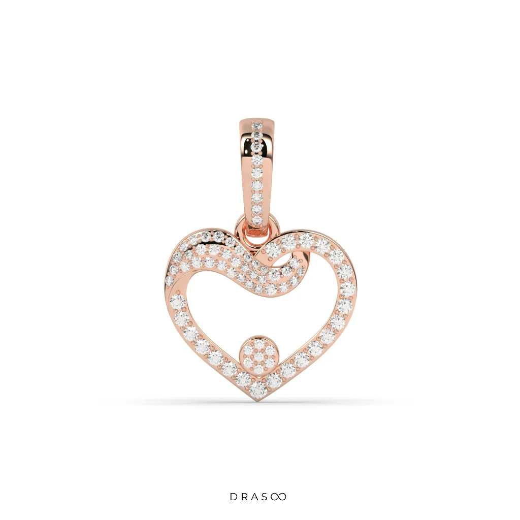 DIAMOND EMBRACE OPEN HEART PENDANT