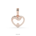 DIAMOND EMBRACE OPEN HEART PENDANT