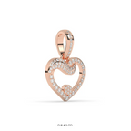 DIAMOND EMBRACE OPEN HEART PENDANT