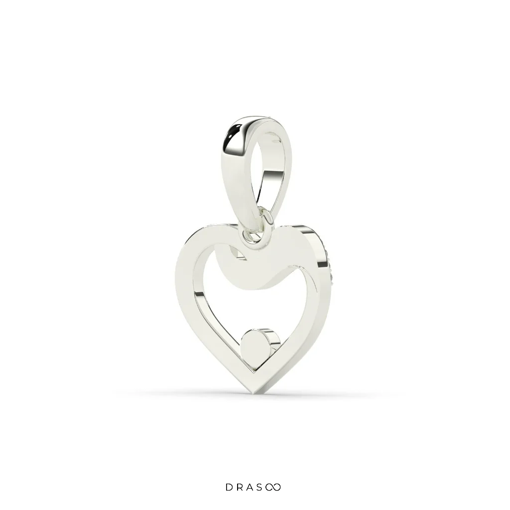 DIAMOND EMBRACE OPEN HEART PENDANT