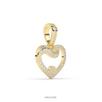 DIAMOND EMBRACE OPEN HEART PENDANT