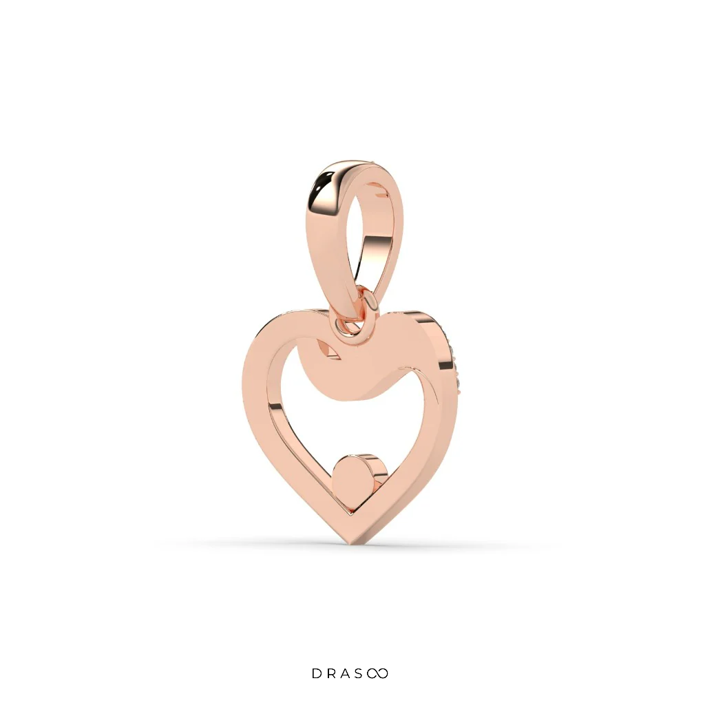 DIAMOND EMBRACE OPEN HEART PENDANT