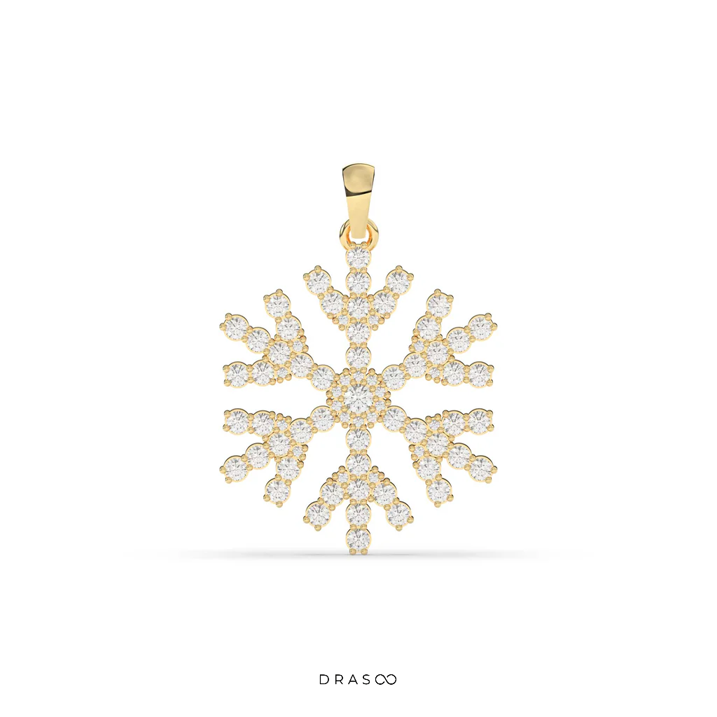 SNOWFLAKE DIAMOND PENDANT