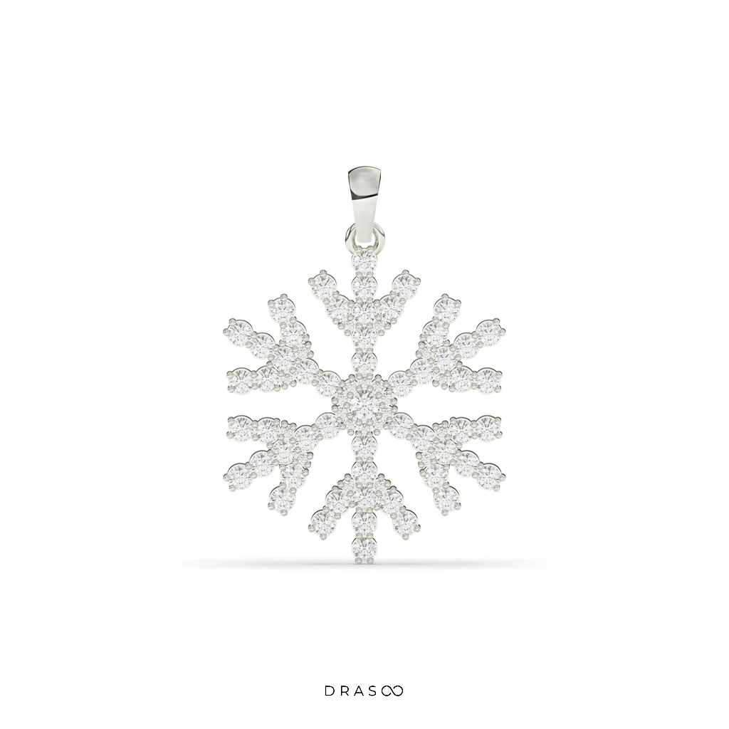 SNOWFLAKE DIAMOND PENDANT