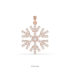 SNOWFLAKE DIAMOND PENDANT