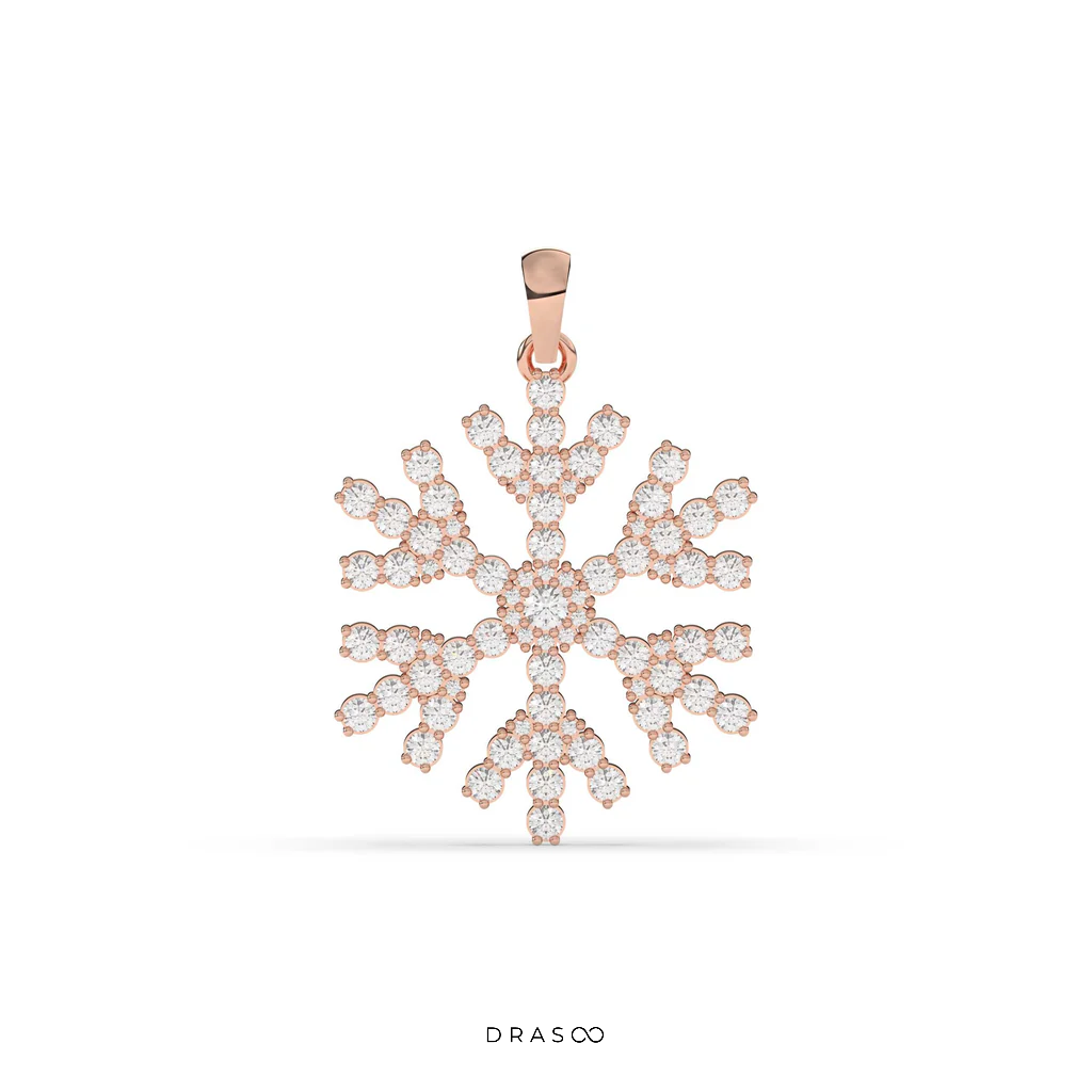 SNOWFLAKE DIAMOND PENDANT