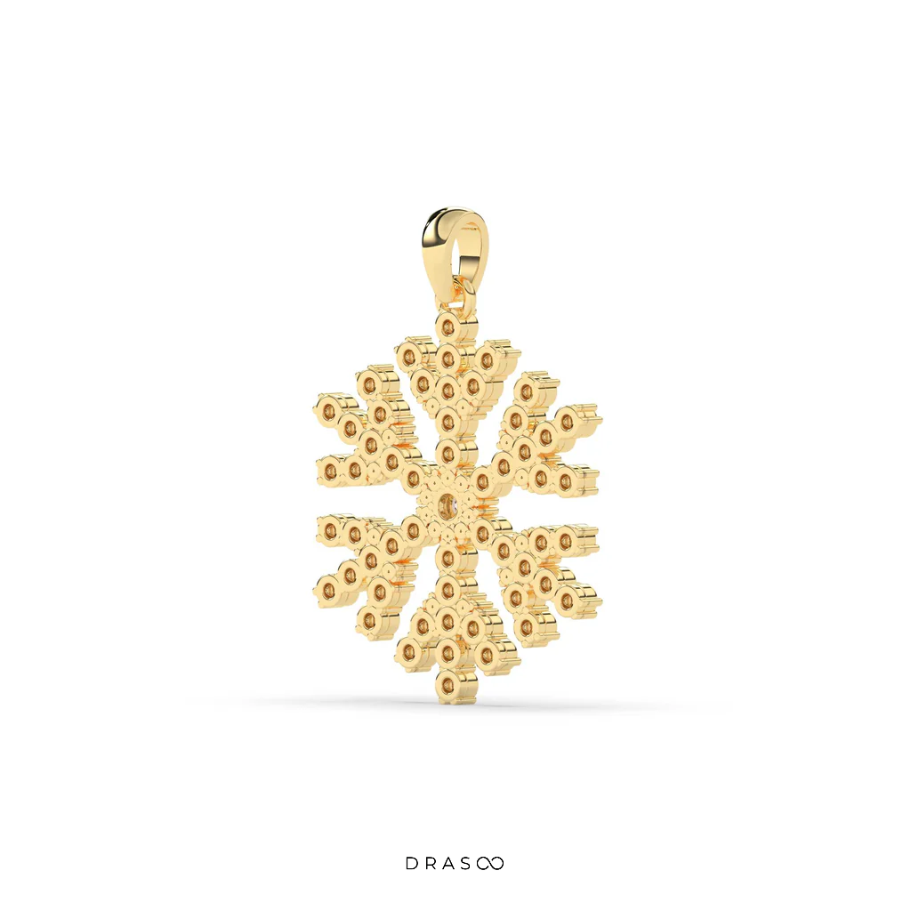 SNOWFLAKE DIAMOND PENDANT