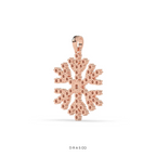 SNOWFLAKE DIAMOND PENDANT