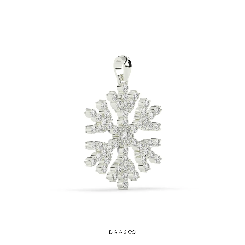 SNOWFLAKE DIAMOND PENDANT