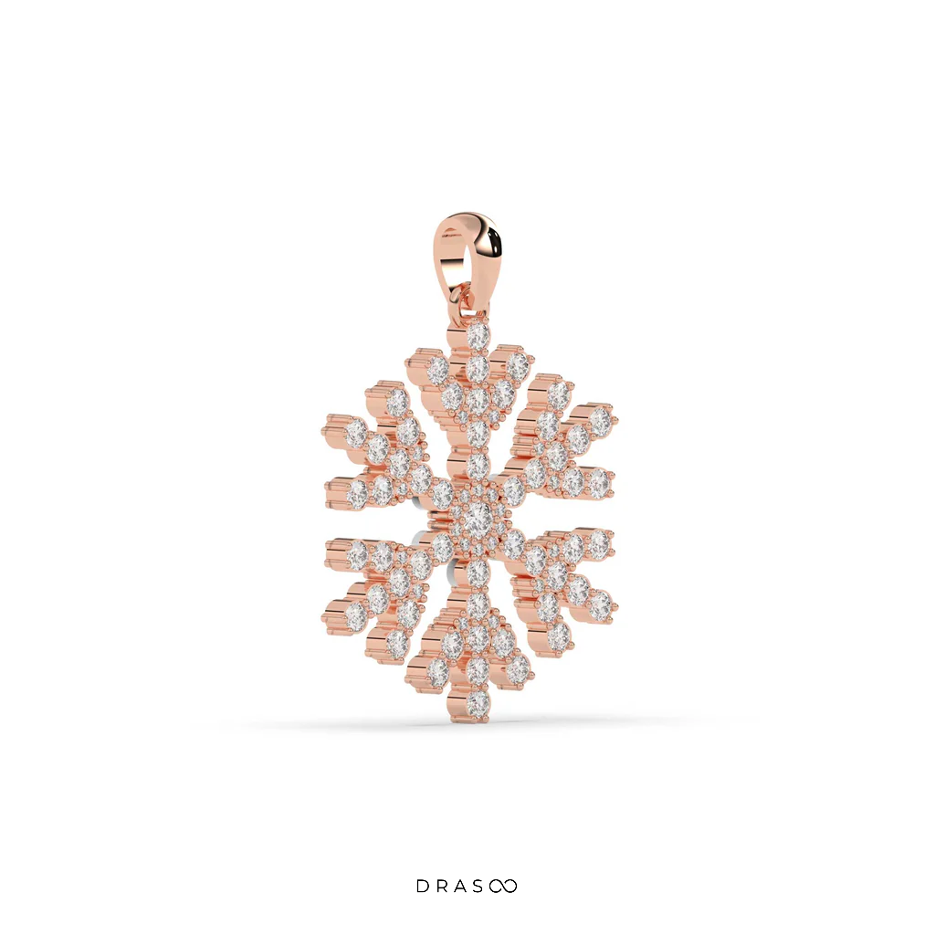 SNOWFLAKE DIAMOND PENDANT