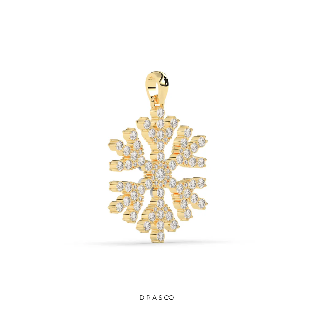 SNOWFLAKE DIAMOND PENDANT