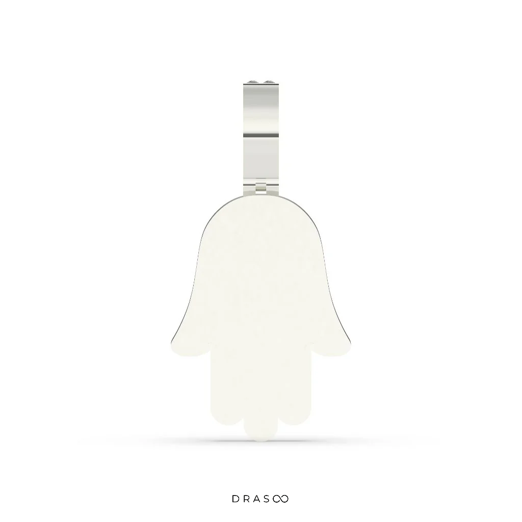 MARQUISE AND ROUND DIAMOND HAMSA ICED OUT HIP HOP PENDANT