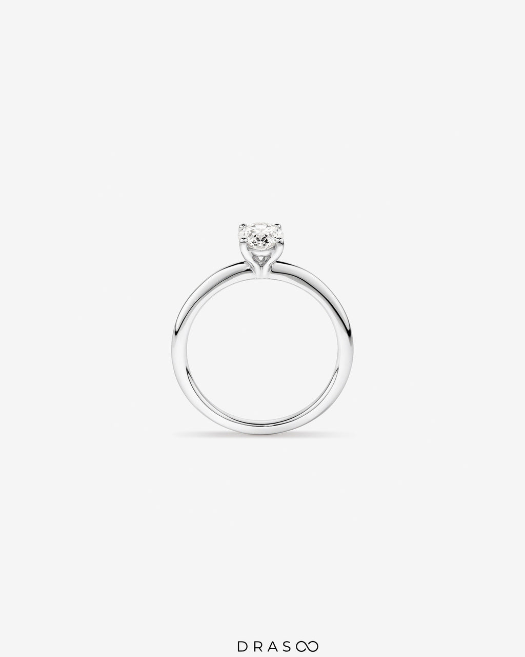 0.70 Carat TW Oval Laboratory-Grown Diamond Solitaire Engagement Ring in 14kt Rose Gold