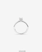 0.70 Carat TW Oval Laboratory-Grown Diamond Solitaire Engagement Ring in 14kt Rose Gold