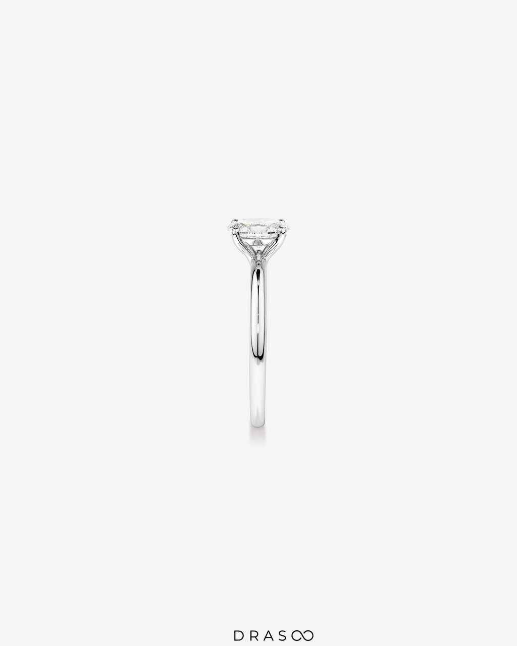 0.70 Carat TW Oval Laboratory-Grown Diamond Solitaire Engagement Ring in 14kt Rose Gold