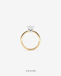 2.00 Carat TW Oval Cut Lab-Grown Diamond Solitaire Engagement Ring in 14K Yellow &amp; White Gold