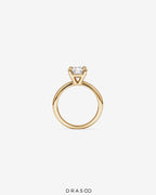 2.25 Carat Round Brilliant Lab-Grown Diamond Solitaire Ring in 14K Rose Gold