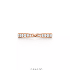 Diamond Band Ring in 18K Rose Gold with Diamonds (1.8mm)