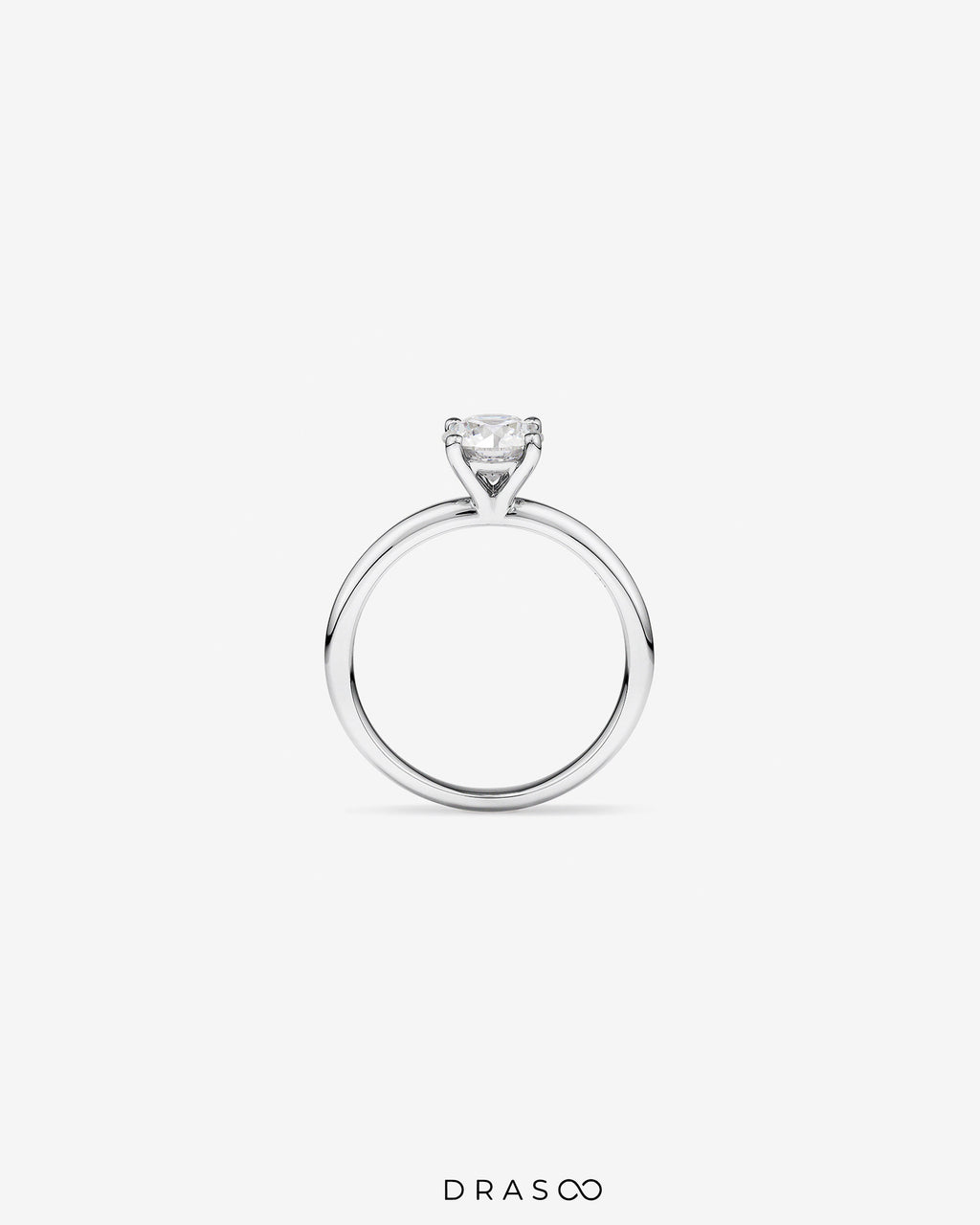 1.00 Carat TW Round Brilliant Lab-Grown Diamond Solitaire Engagement Ring in 14K Yellow Gold
