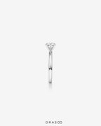 1.00 Carat TW Round Brilliant Lab-Grown Diamond Solitaire Engagement Ring in 14K Yellow Gold