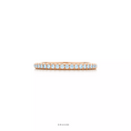 Half Eternity Ring in 18K Rose Gold with Diamonds