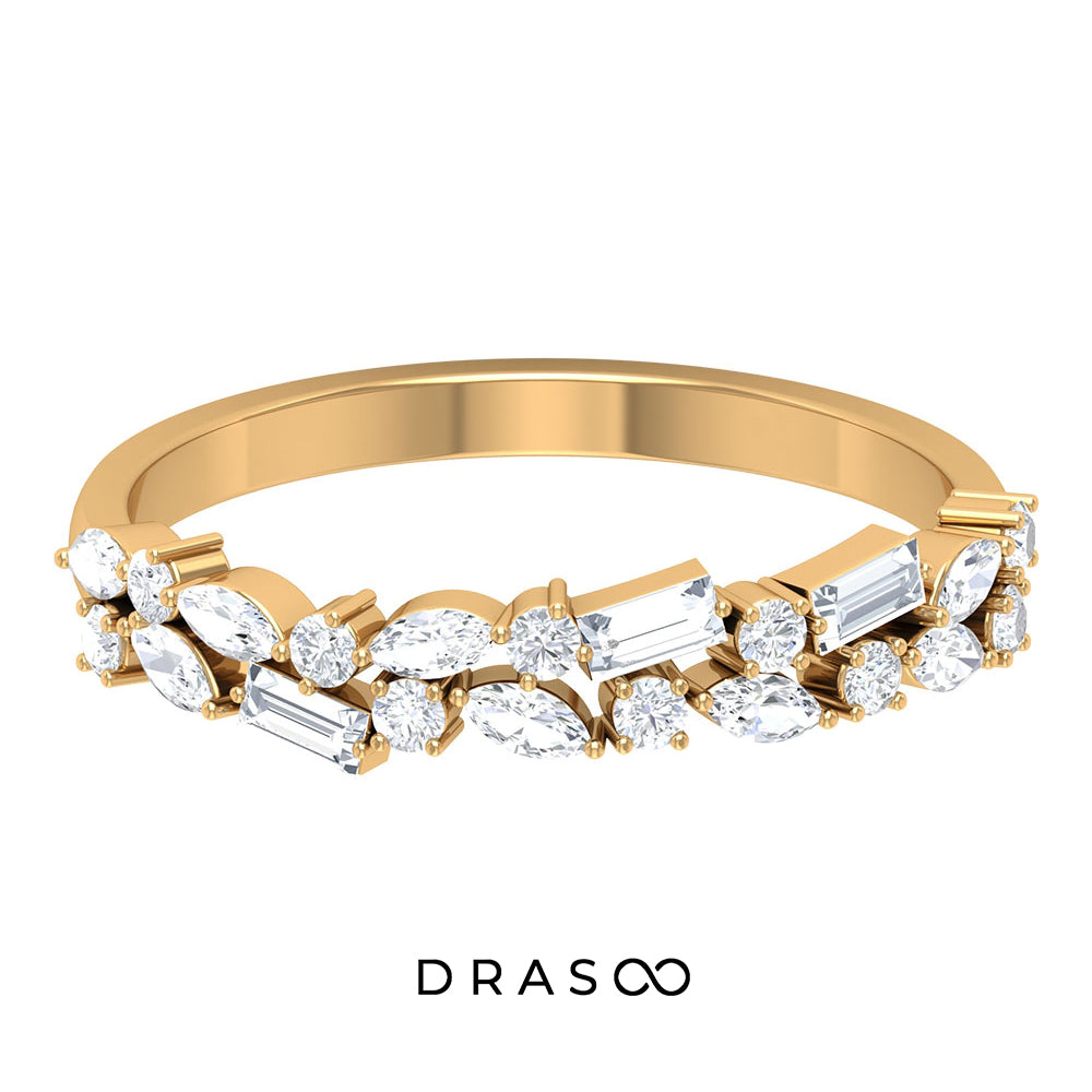 3/4 CT Diamond Anniversary Band Ring in Prong Setting