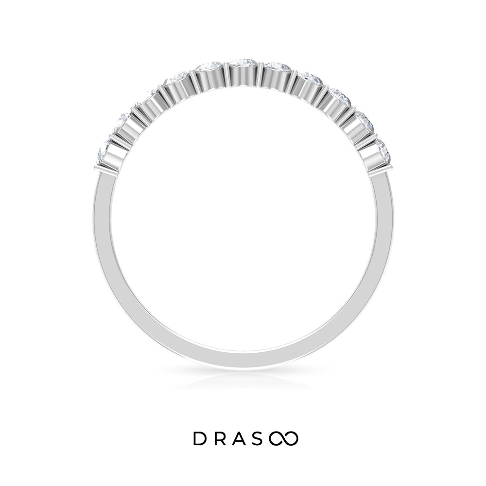 Diamond Stackable Ring in Bar Setting