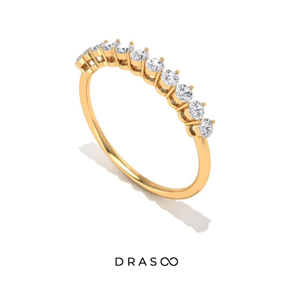 1/2 CT Diamond Stackable Enhancer Ring in Prong Setting