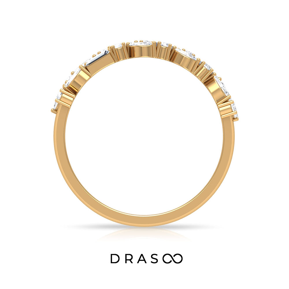 3/4 CT Diamond Anniversary Band Ring in Prong Setting