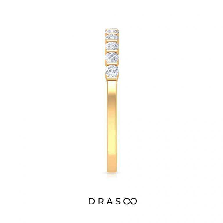 Diamond Stackable Ring in Bar Setting