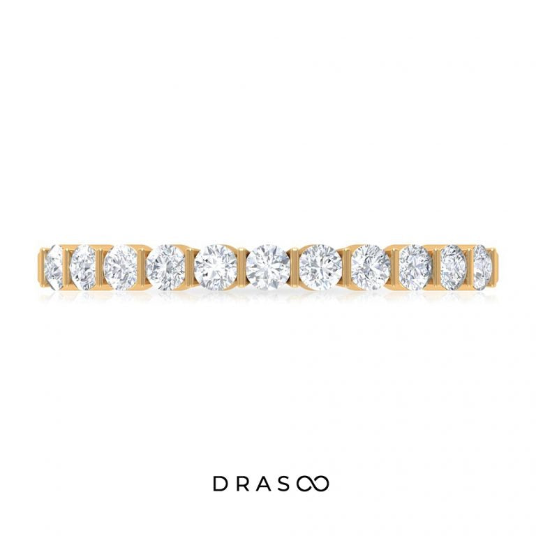 Diamond Stackable Ring in Bar Setting