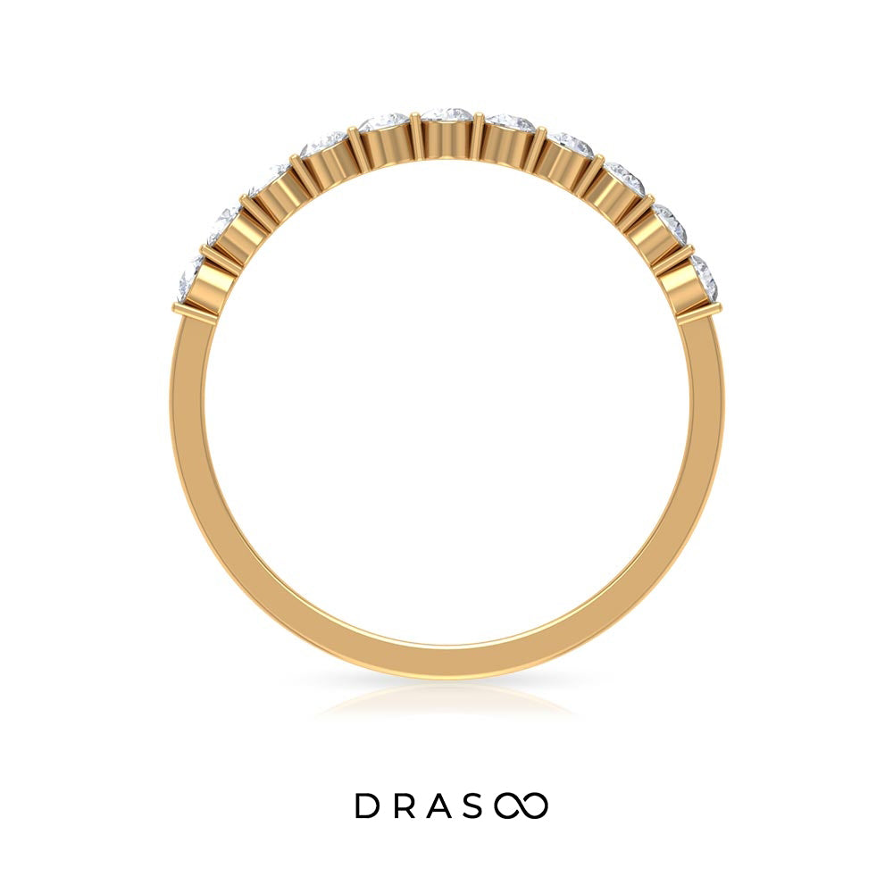 Diamond Stackable Ring in Bar Setting