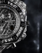 Audemars Piguet – Royal Oak Offshore 42 mm – Full Custom 18k White Gold set with VVS/VS Baguette Diamonds