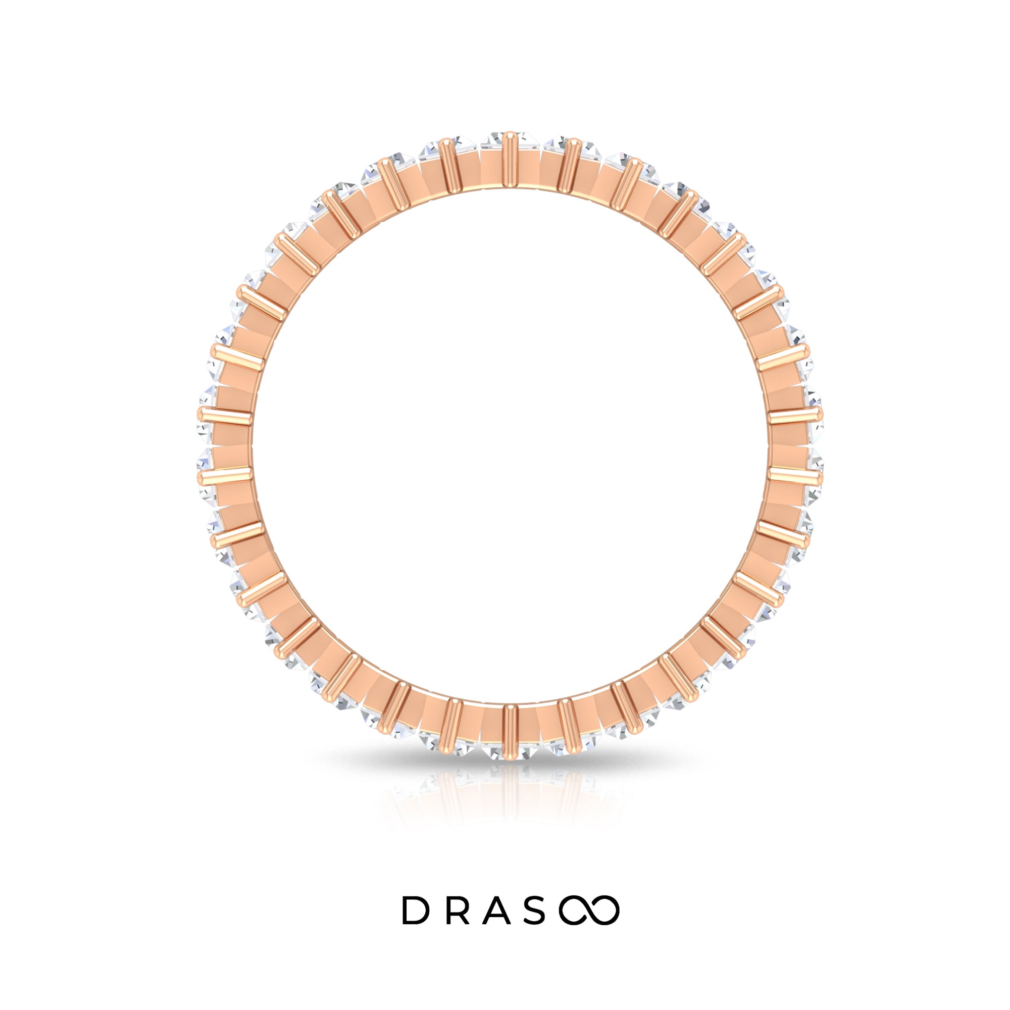 3.25 CT Baguette Shape Moissanite Uneven Eternity Ring For Women